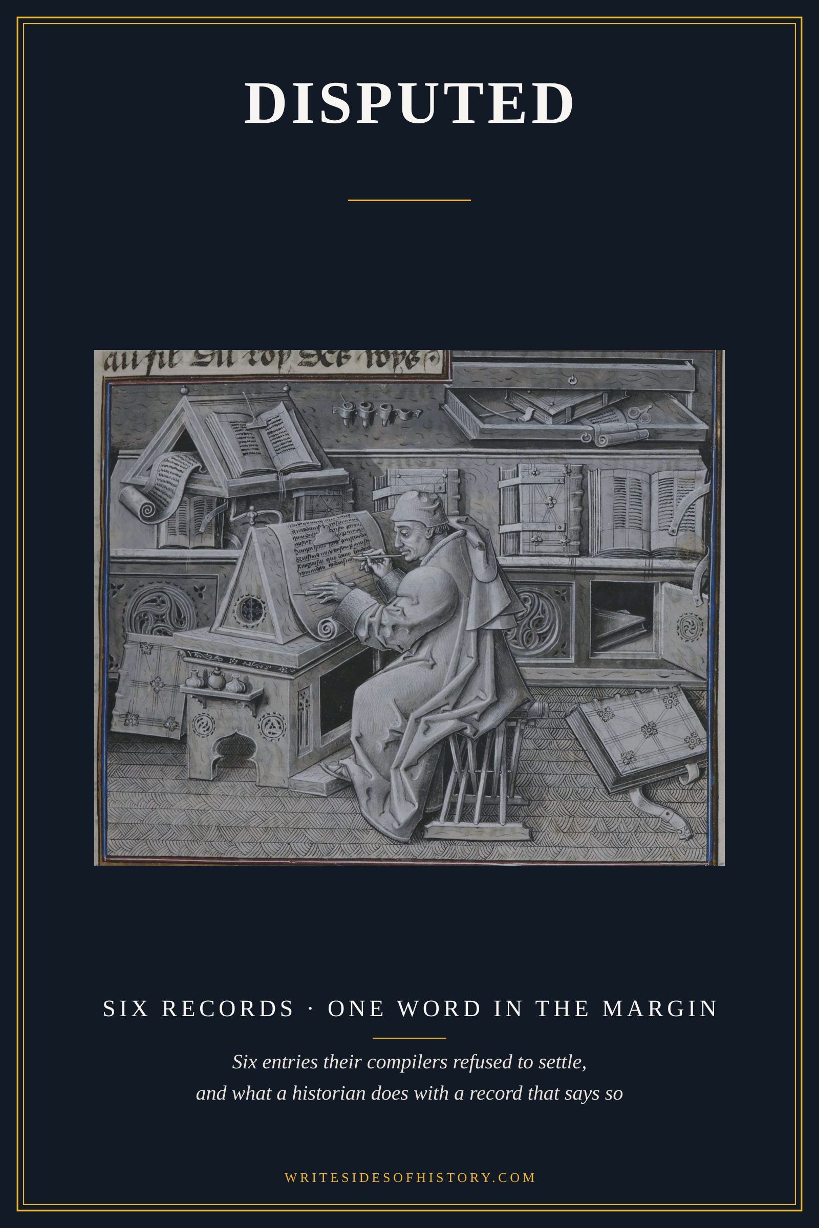 The cover of Disputed