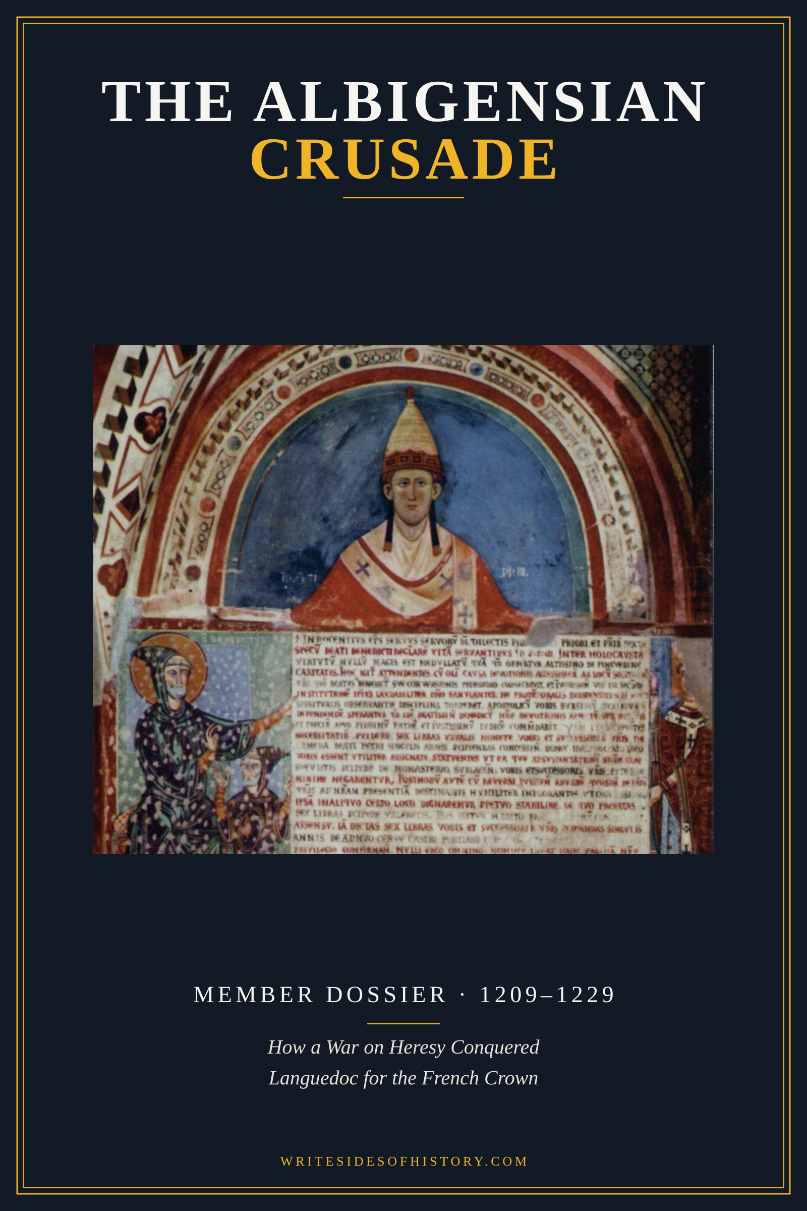 The cover of The Albigensian Crusade