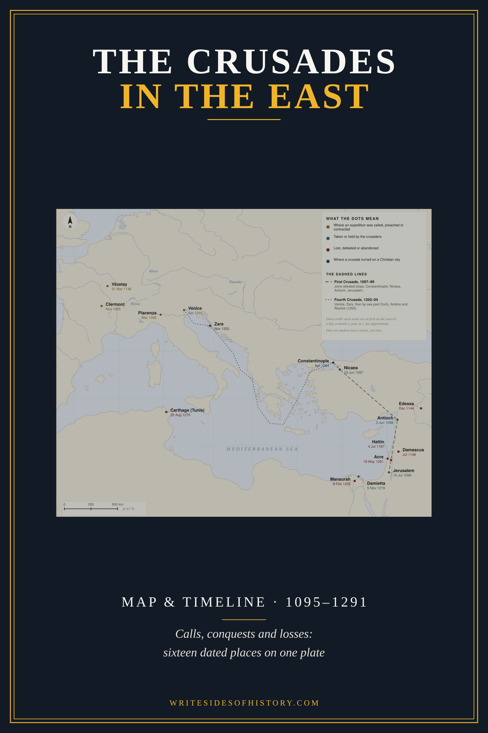 The plate The Crusades in the East: Calls, Conquests and Losses